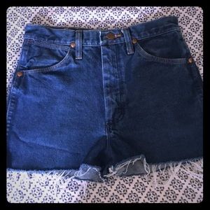 Vintage Wrangler cut off shorts